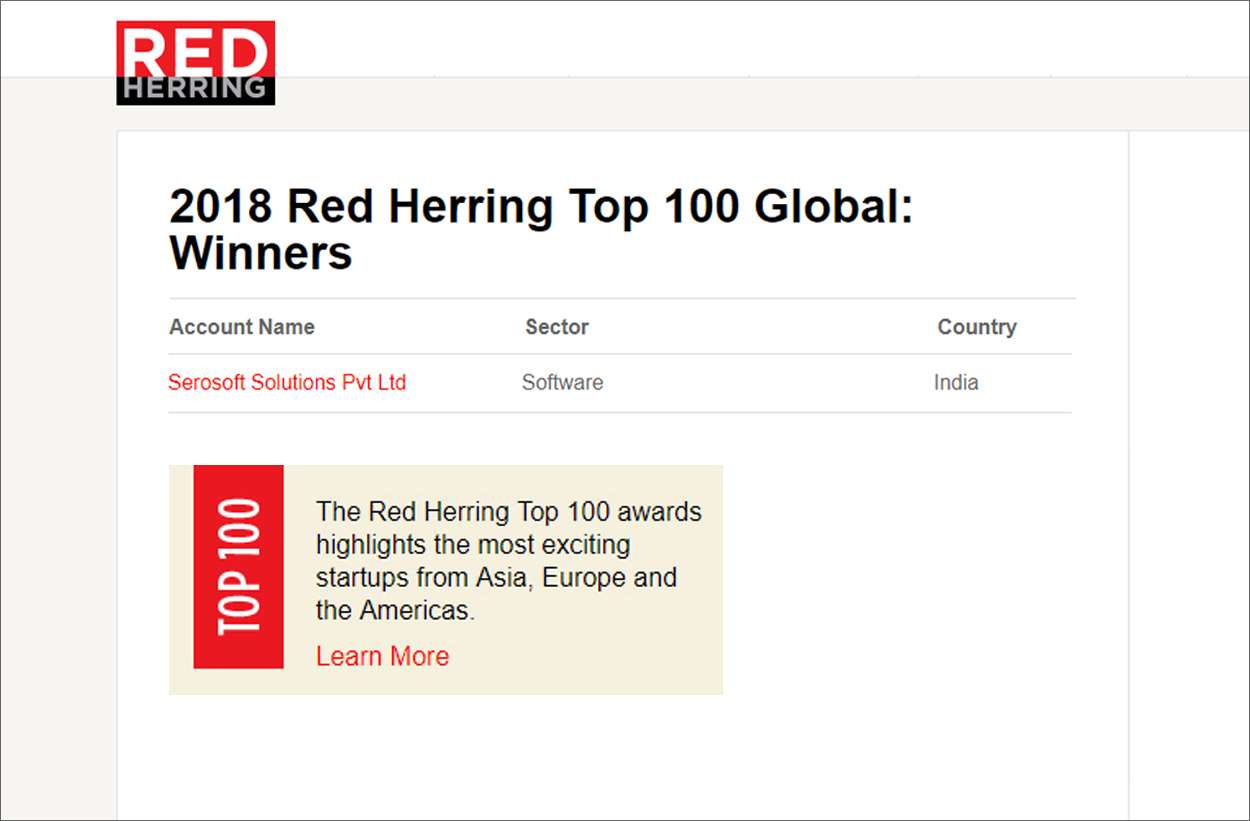 Red Herring Top 100 Global 2018