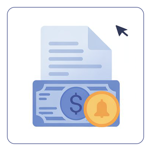 Automated fee invoicing system