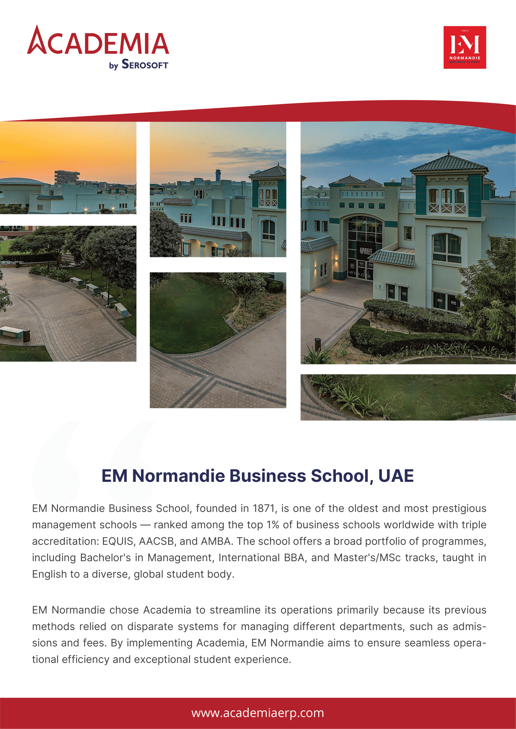 EM Normandie Business School, UAE